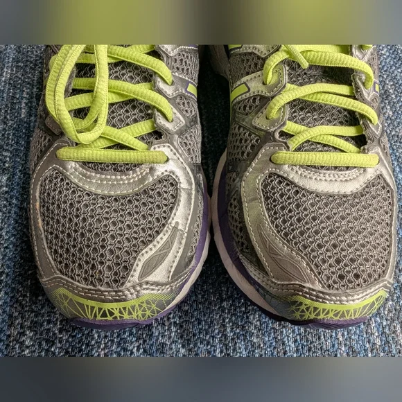 Asics Gel Kayano 21 Running Shoes, Purple Grey Green, Size Women's 9 - Picture 5 of 9